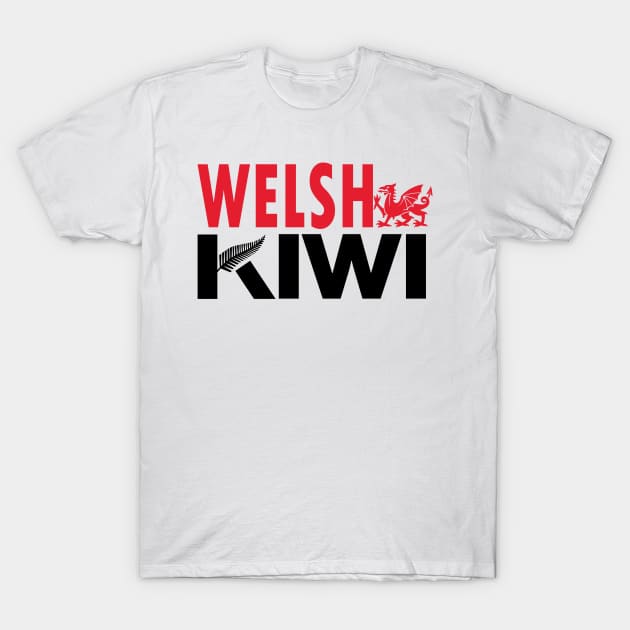 Welsh Kiwi (for light backgrounds) T-Shirt by honeythief